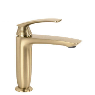 Umyvadlová baterie PREMIUM REA Como Brush Gold Low