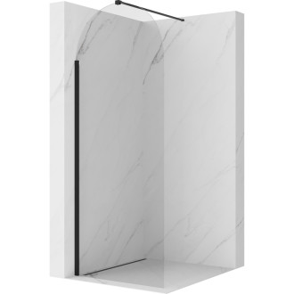 Mexen Kioto-Q Sprchová zástěna 90 x 200 cm, 8 mm průhledná, černá - 800-090-101-70-00-Q