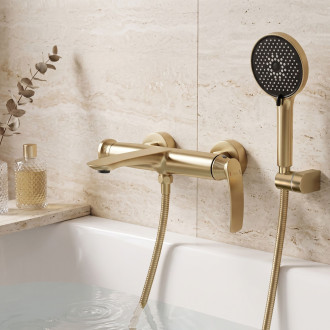 Koupelnová baterie PREMIUM REA Como Brush Gold