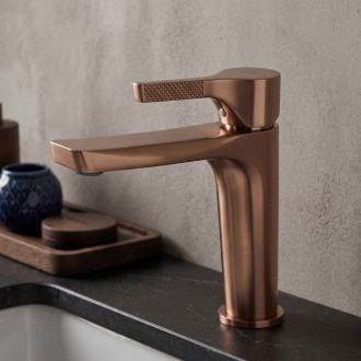 Umyvadlová baterie PREMIUM REA Maxim Brush Copper Low