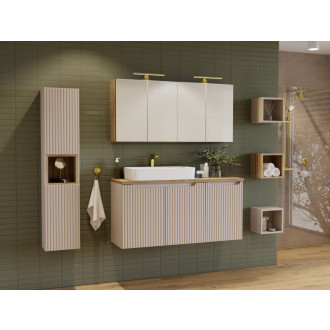 Comad SET-NOC B NAT CASELLA 120CM Nábytková sestava 120 cm s deskou a skříňkou na prádlo