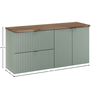 Comad SET-LRG B NAT CASELLA 120CM Nábytková sestava 120 cm s deskou
