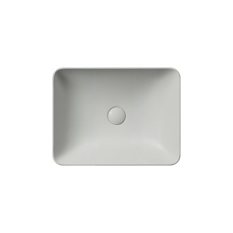 PURA keramické umyvadlo 50x38cm, cenere mat