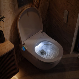 Závěsná WC mísa REA Carlo Mini Tornado Mocca Matt
