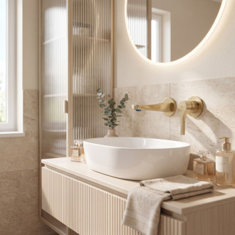 Podomítková umyvadlová baterie REA Maxim Brush Gold + BOX