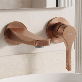 Podomítková umyvadlová baterie REA VISION Brush Copper + BOX