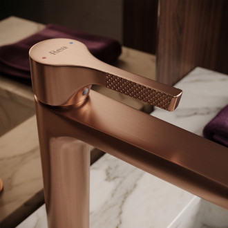 Umyvadlová baterie PREMIUM REA Maxim Brush Copper High