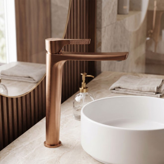 Umyvadlová baterie PREMIUM REA Maxim Brush Copper High