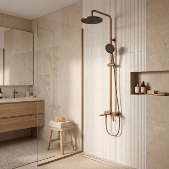 Sprchový set PREMIUM Rea Maxim Brush Copper