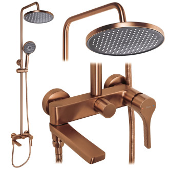 Sprchový set PREMIUM Rea Maxim Brush Copper