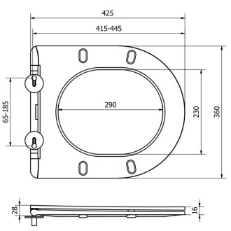 WC sedátko Mexen s tlumeným dovíráním, duroplast, matný kašmír - 39740032