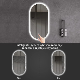 CERANO - Koupelnové LED zrcadlo Toro - 40x60 cm - 2. jakost