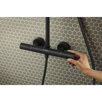 Sprchový systém Hansgrohe Activera Q s termostatickou baterií matná černá 28748670