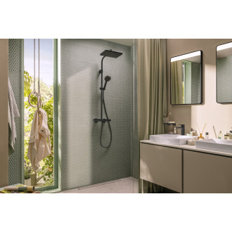 Sprchový systém Hansgrohe Activera Q s termostatickou baterií matná černá 28749670