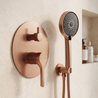 Podomítková sprchová sada Rea Maxim Brush Copper + BOX