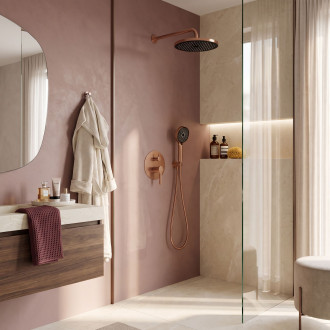 Podomítková sprchová sada Rea Maxim Brush Copper + BOX