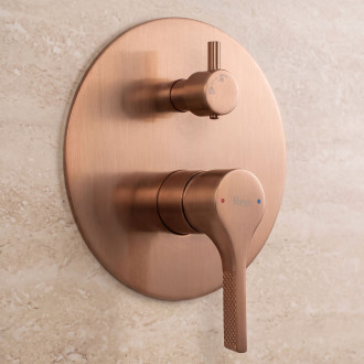 Podomítková sprchová sada Rea Maxim Brush Copper + BOX