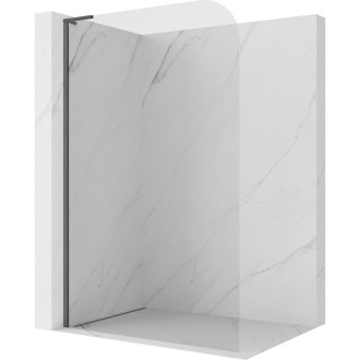 Mexen Kioto-P L Sprchová zástěna 70 x 200 cm, 8 mm průhledná, kartáčovaná pistolově šedá - 800-070-103-66-00-P