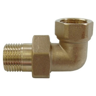 Šroubení rohové topenářské mosazné 3/8" 6200