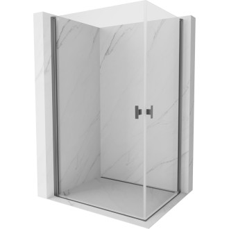 Sprchový kout Mexen Mist-B Duo s výklopným mechanismem 95 x 75 cm, průhledný, stříbrná metalíza - 8A2-095-075-95-00
