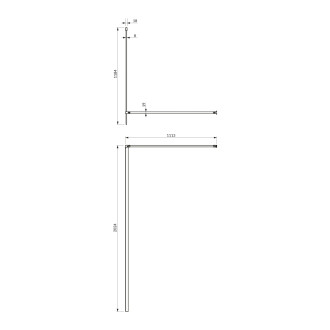 Omnires MARINA DNR12XCRTR Walk-in 120, chrom