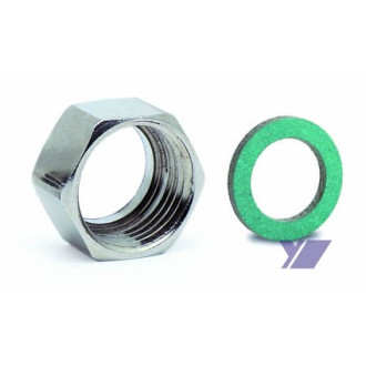 Matice Eurotis 1/2" DN12 poniklovaná mosaz s Klingersil C4324, TFA, voda, solar (070210) 43431, A02-0010-0724