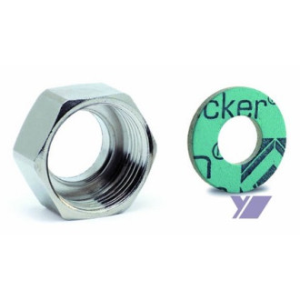 Matice Eurotis redukovaná 1/2"x3/4" DN12 ponikl. mosaz s Centellen WS3820,TFA,voda,solar (070223) 43433, A02-0010-0731