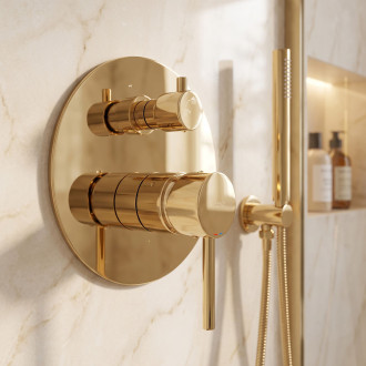 Rea Podomítkový sprchový set Lungo Gold REA-P4110