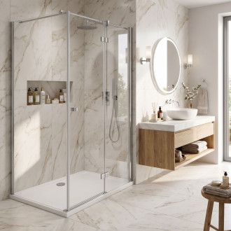 REA Sprchová akrylová vanička Belmond White 80x100 REA-K4372