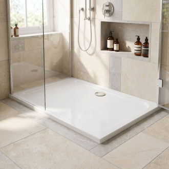 REA Sprchová akrylová vanička Belmond White 80x100 REA-K4372