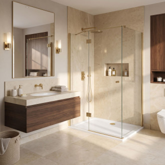 REA Sprchová akrylová vanička Belmond White 80x100 KPL-14372