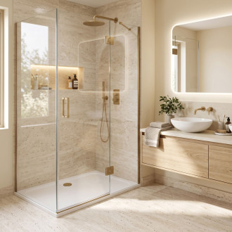 REA Sprchová akrylová vanička Belmond White 80x100 KPL-14372