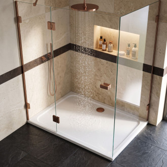 REA Sprchová akrylová vanička Belmond White 80x100 KPL-04372