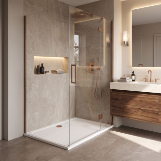 REA Sprchová akrylová vanička Belmond White 80x100 KPL-04372