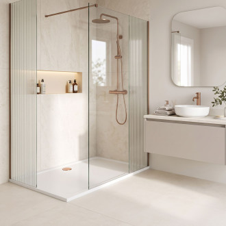 REA Sprchová akrylová vanička Belmond White 80x100 KPL-04372