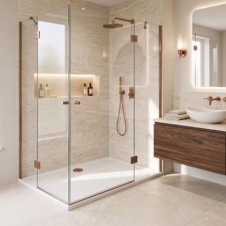 REA Sprchová akrylová vanička Belmond White 90x120 KPL-04373