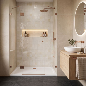 REA Sprchová akrylová vanička Belmond White 90x120 KPL-04373