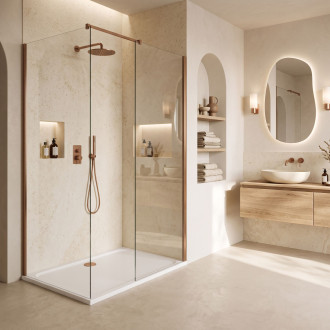REA Sprchová akrylová vanička Belmond White 90x120 KPL-04373