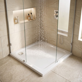 REA Sprchová akrylová vanička Belmond White 90x90 REA-K4371