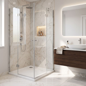 REA Sprchová akrylová vanička Belmond White 90x90 REA-K4371