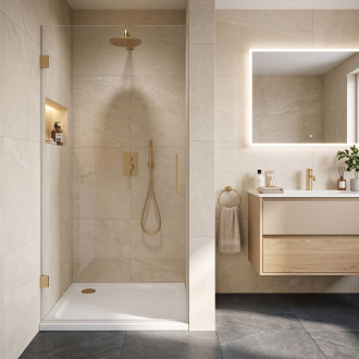 REA Sprchová akrylová vanička Belmond White 80x80 KPL-14370