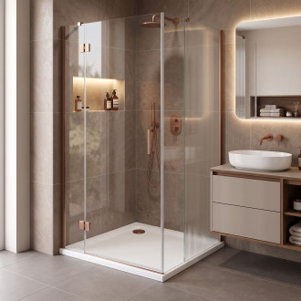 REA Sprchová akrylová vanička Belmond White 80x80 KPL-04370