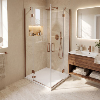 REA Sprchová akrylová vanička Belmond White 80x80 KPL-04370