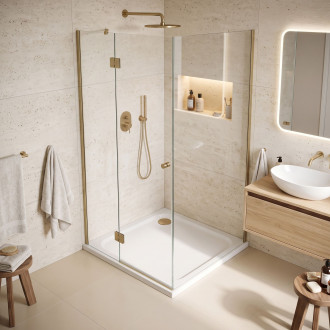 REA Sprchová akrylová vanička Belmond White 90x90 KPL-14371