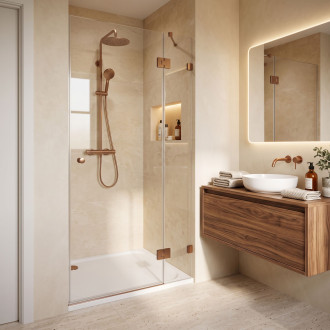 REA Sprchová akrylová vanička Belmond White 90x90 KPL-04371