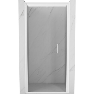Sprchové skládací dveře Mexen Exo-F 60 cm, průhledné, bílé - 816-060-000-20-00