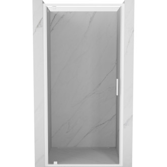 Sprchové dveře Mexen Exo-BR s otočnými dveřmi 85 cm, průhledné, bílé - 8181-085-000-20-00