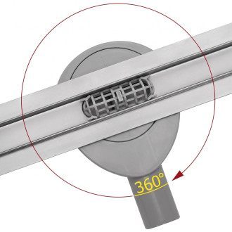 Rea Odtokový žlab + sifon + nohy + těsnící manžeta Neo Slim Pro-700 REA-G8401