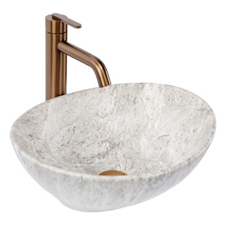 REA Umyvadlo na desku Sofia Light Stone REA-U0165