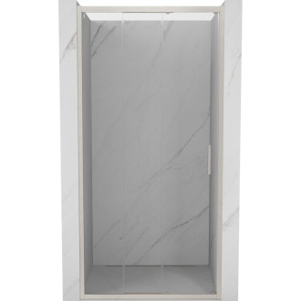 Posuvné sprchové dveře Mexen Exo-3S 85 cm, průhledné, kartáčovaný nikl - 8153-085-000-97-00